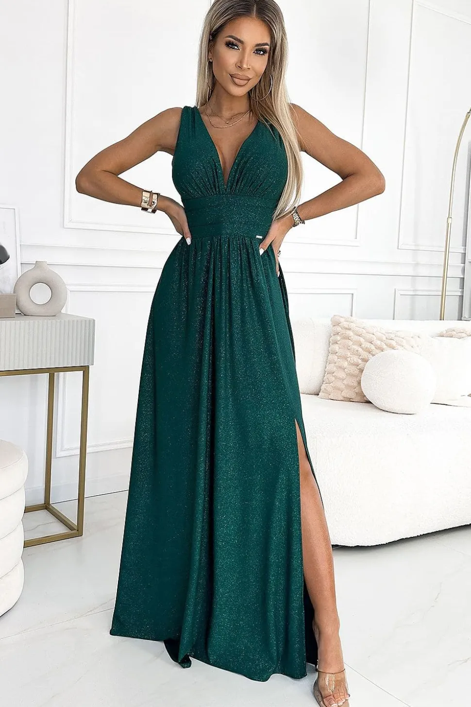 Robe de gala verte
