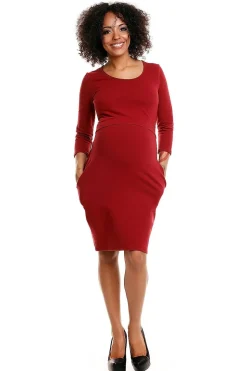 Robe de grossesse casual rouge