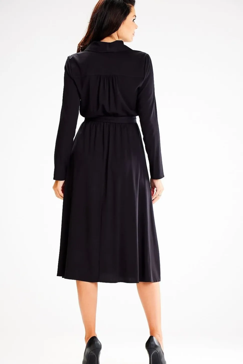 Robe de jour noire manche longue