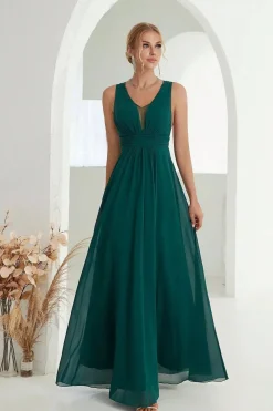 Robe demoiselle d'honneur beige crème