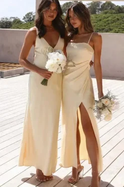 Robe demoiselle d'honneur champagne