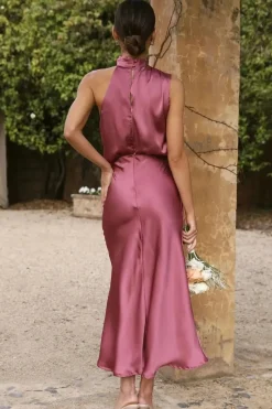 Robe demoiselle d'honneur chic midi