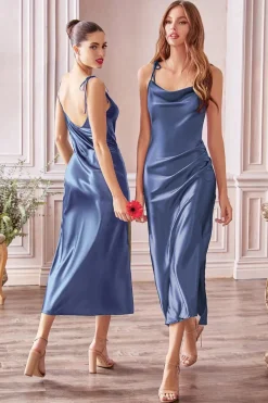 Robe demoiselle d'honneur chic midi