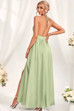 Robe demoiselle d'honneur couleur menthe
