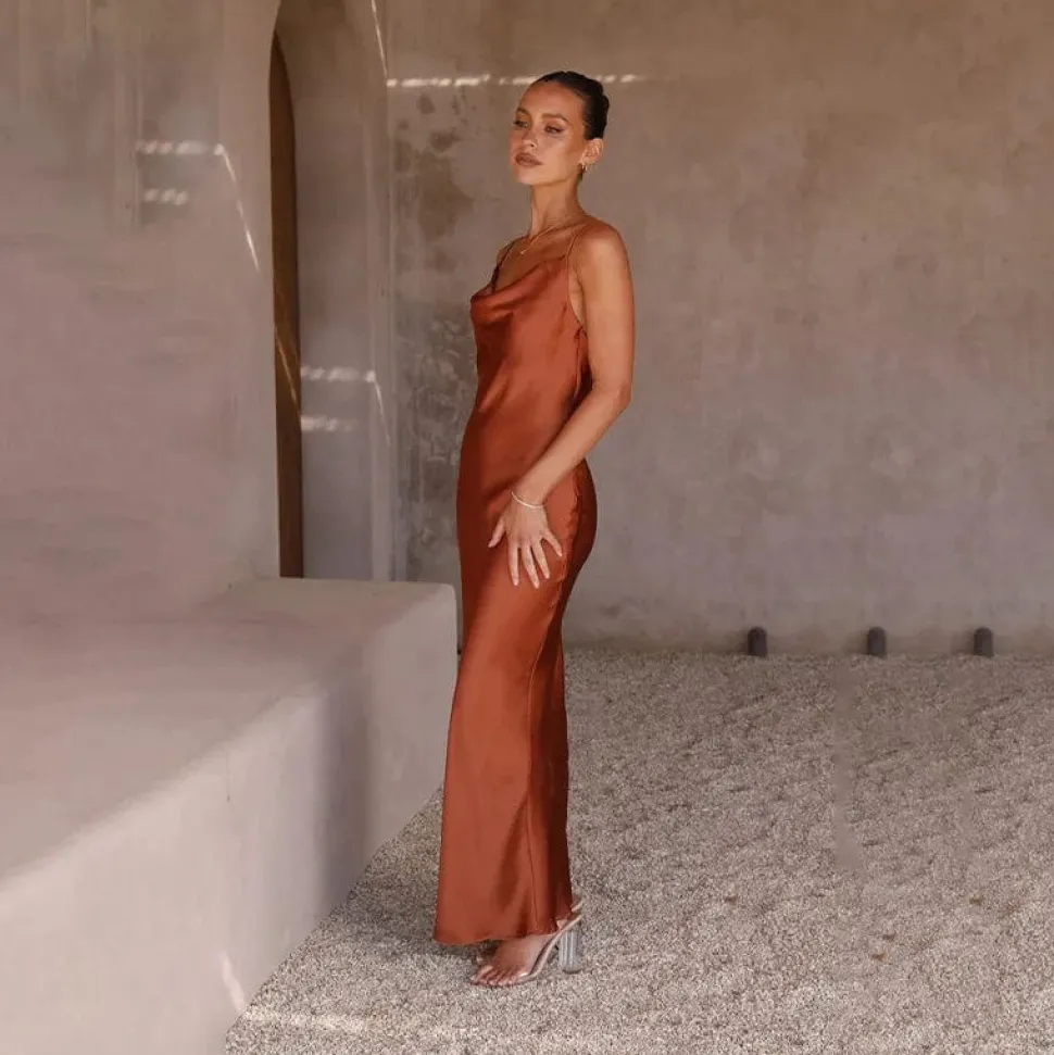 Robe demoiselle d'honneur en satin