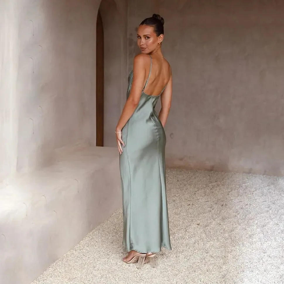 Robe demoiselle d'honneur en satin
