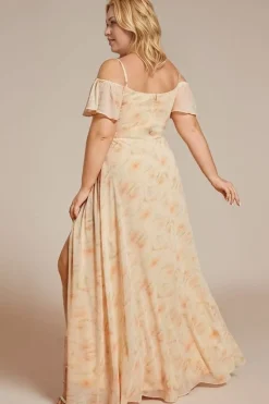 Robe demoiselle d'honneur fleurie grande taille