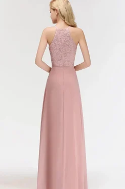 Robe demoiselle d'honneur haut en dentelle