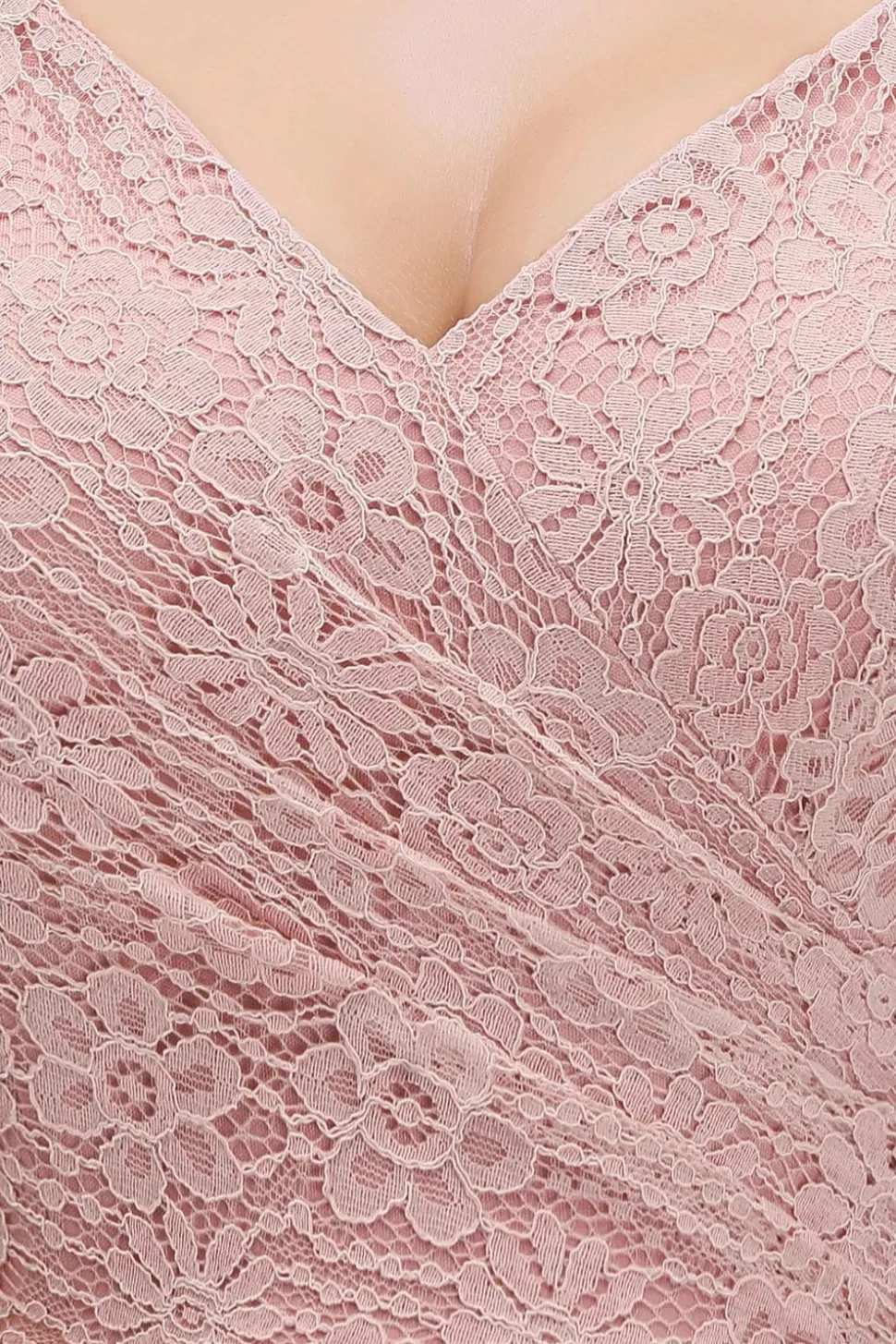 Robe demoiselle d'honneur longue rose poudré