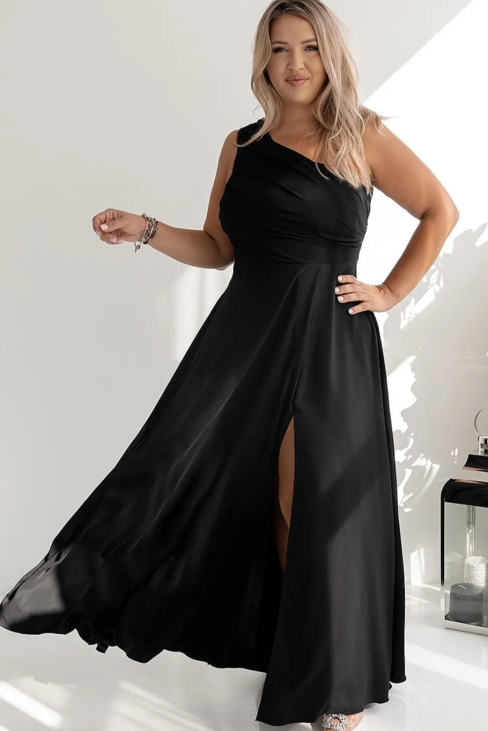 Robe demoiselle d'honneur longue fendue