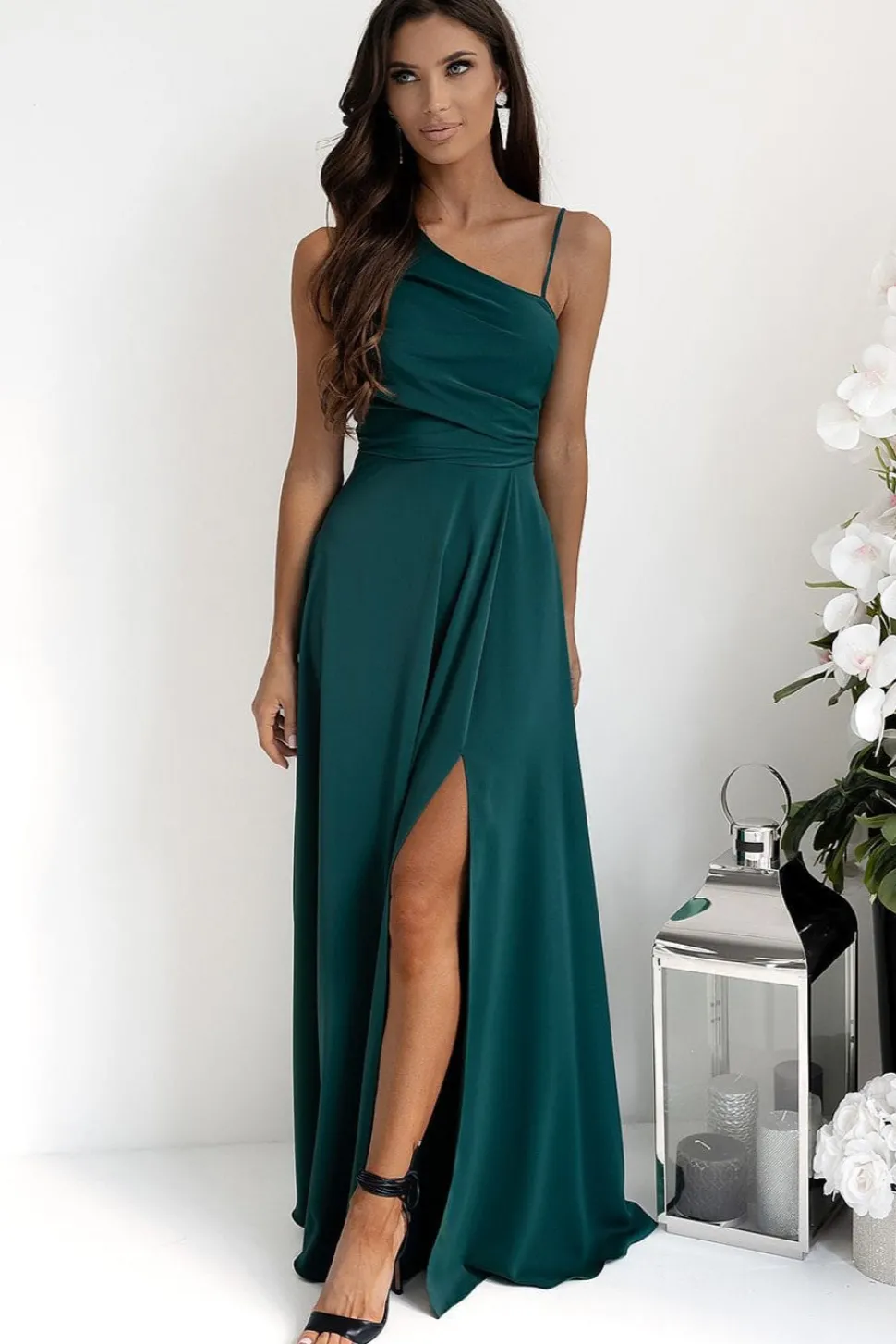 Robe demoiselle d'honneur longue fendue