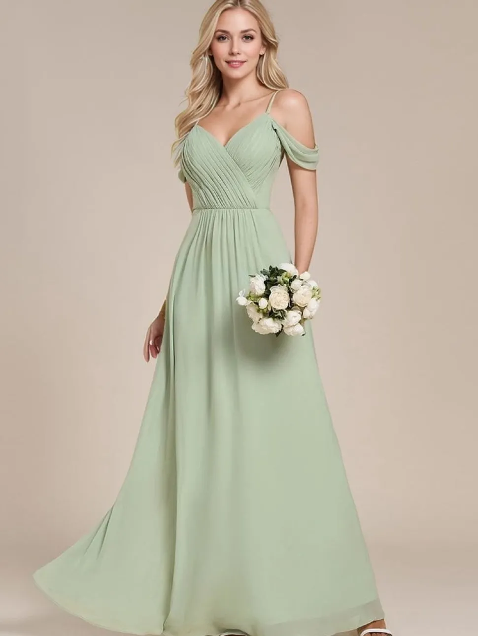 Robe demoiselle d'honneur longue dos nu