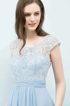 Robe demoiselle d'honneur longue fluide