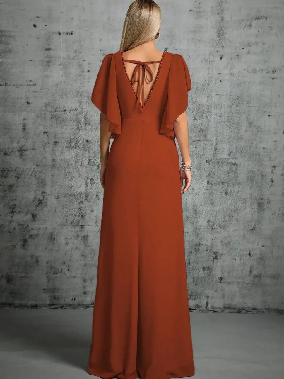 Robe demoiselle d'honneur longue lilas