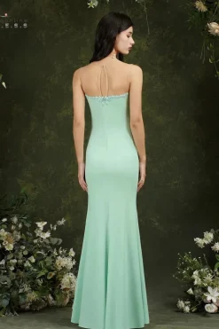 Robe demoiselle d'honneur longue coupe sirène