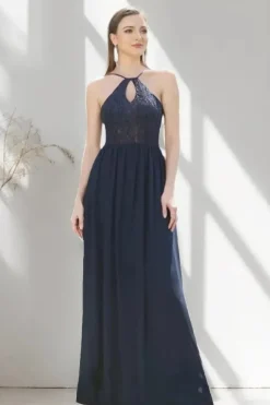 Robe demoiselle d'honneur longue dos nu