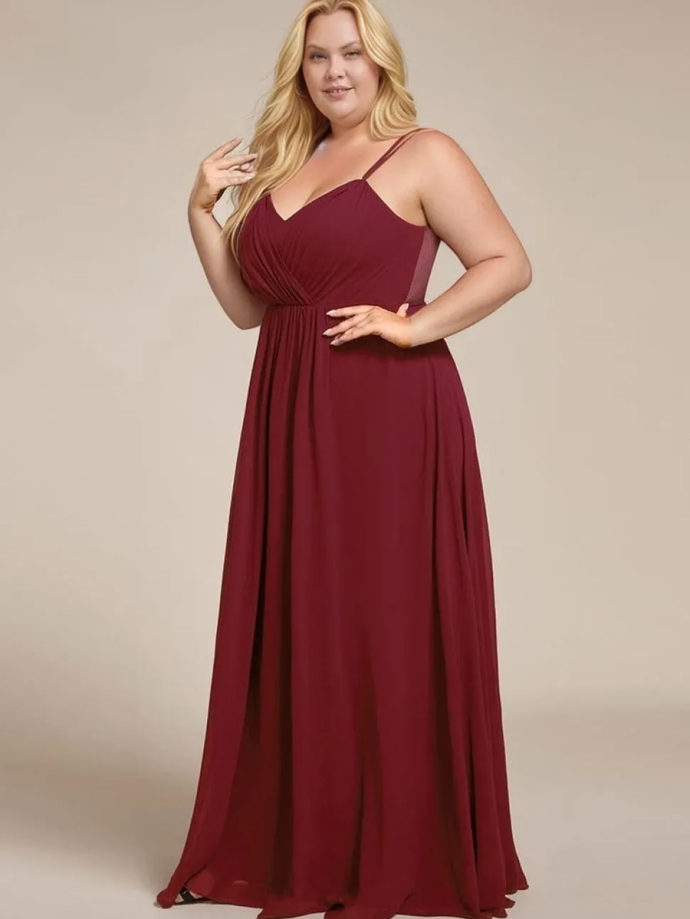 Robe demoiselle d'honneur plus size dos nu