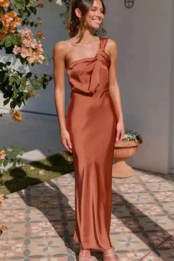 Robe demoiselle d'honneur terracotta
