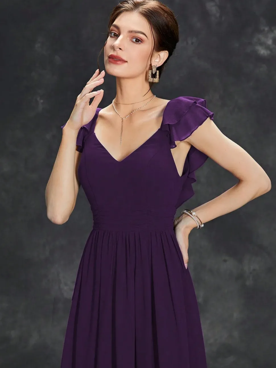 Robe demoiselle d'honneur terracotta