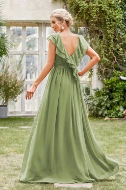Robe demoiselle d'honneur terracotta