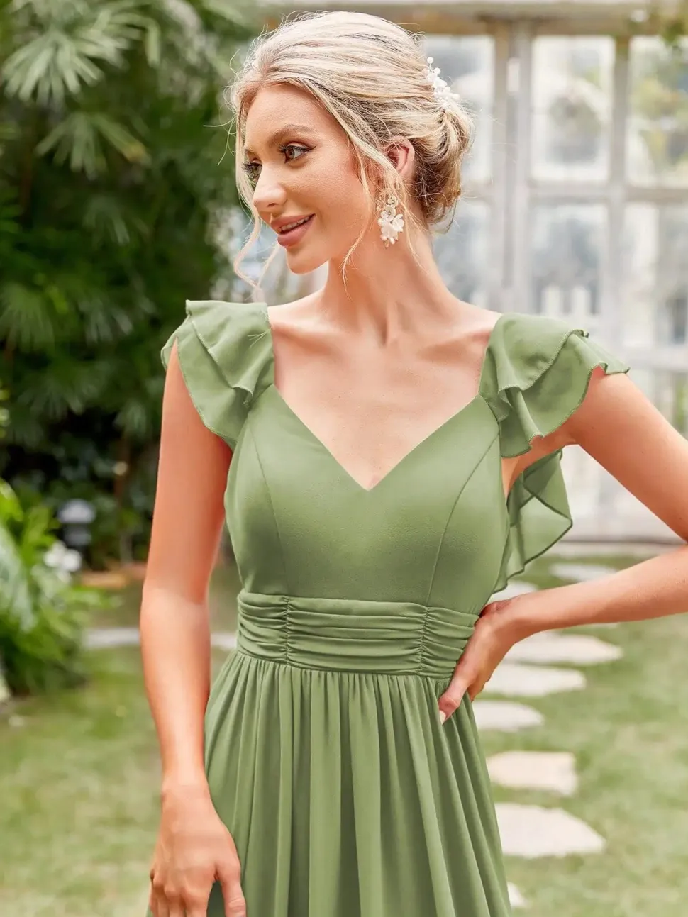 Robe demoiselle d'honneur terracotta