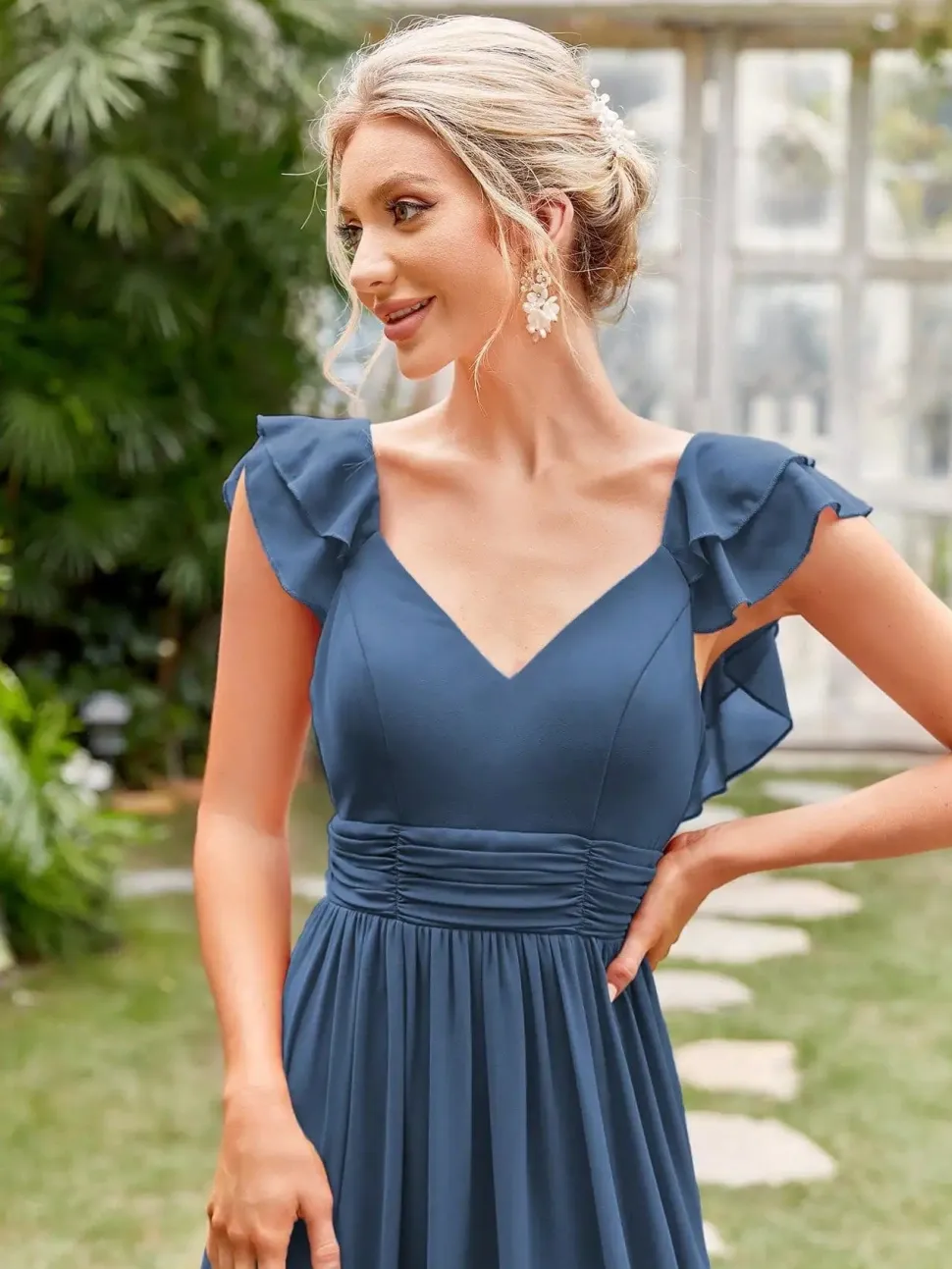 Robe demoiselle d'honneur terracotta