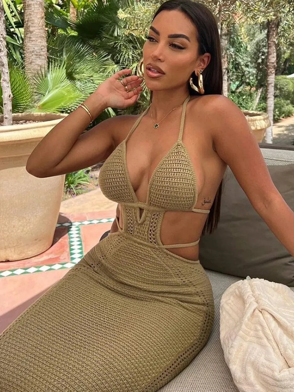 Robe de plage dos nu sexy