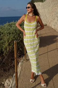 Robe de plage en crochet midi