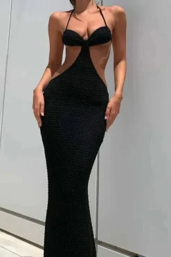 Robe de plage sexy longue sans manches