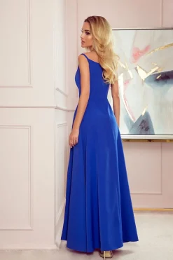 Robe de soirée bleue chic longue