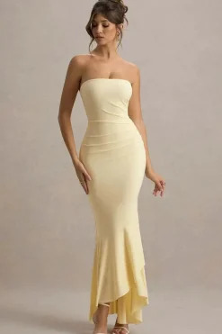 Robe de soirée bustier longue moulante