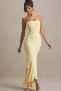 Robe de soirée bustier longue moulante