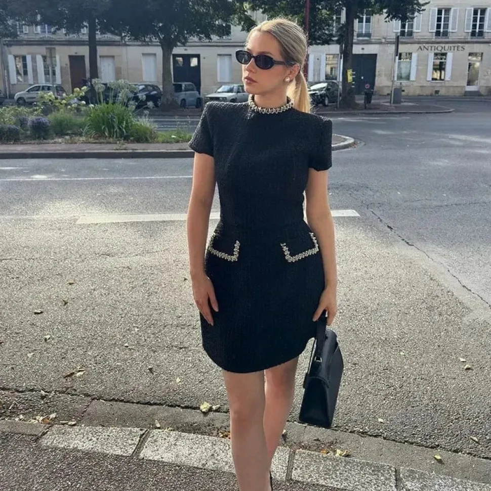 Robe de soirée chic courte habillée