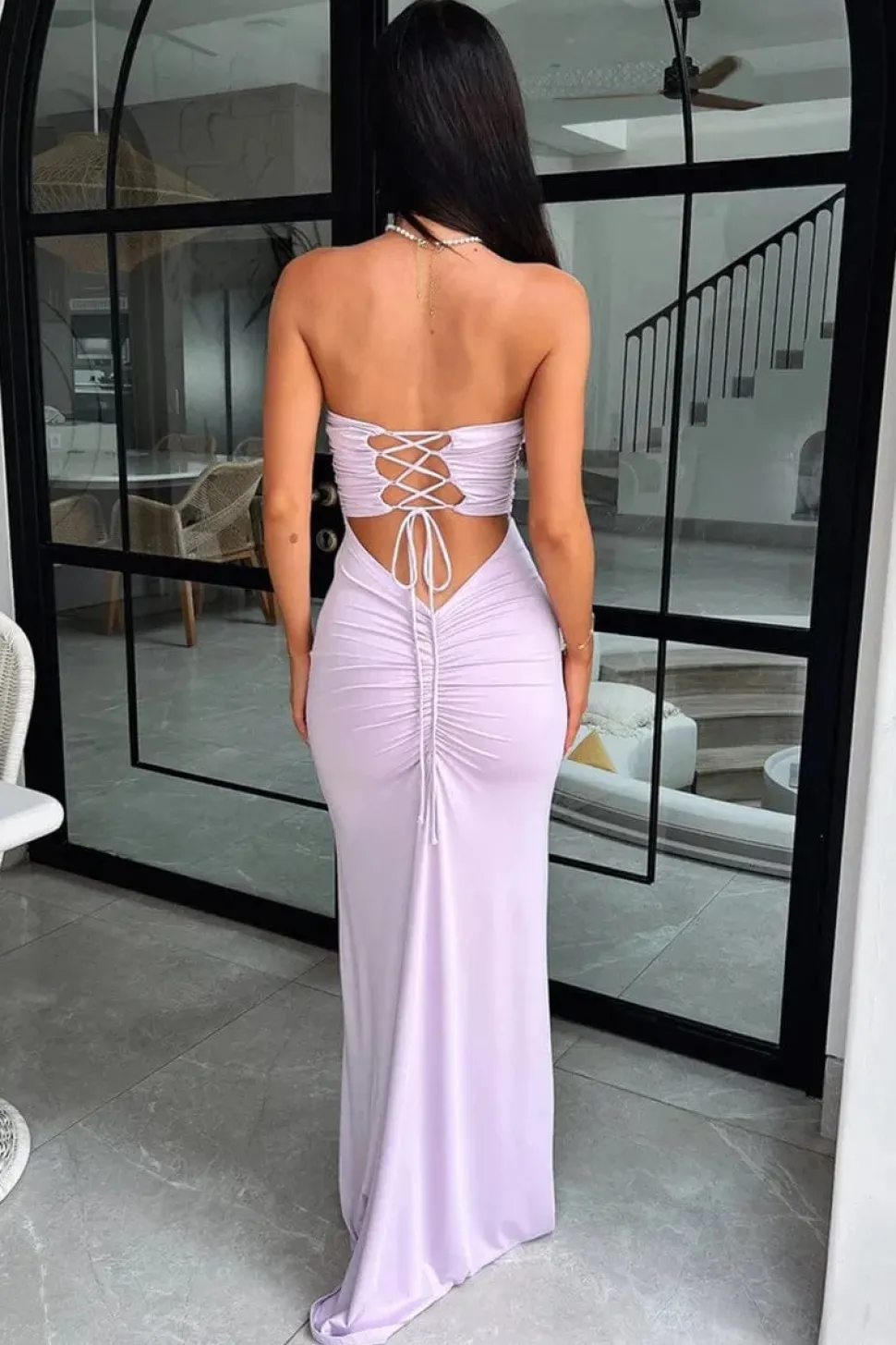 Robe de soirée chic dos nu