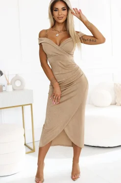 Robe de soirée chic et classe bas croisé