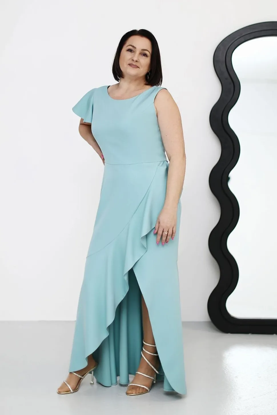 Robe de soirée chic longue fendue