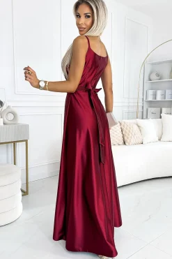 Robe de soirée chic longue fendue