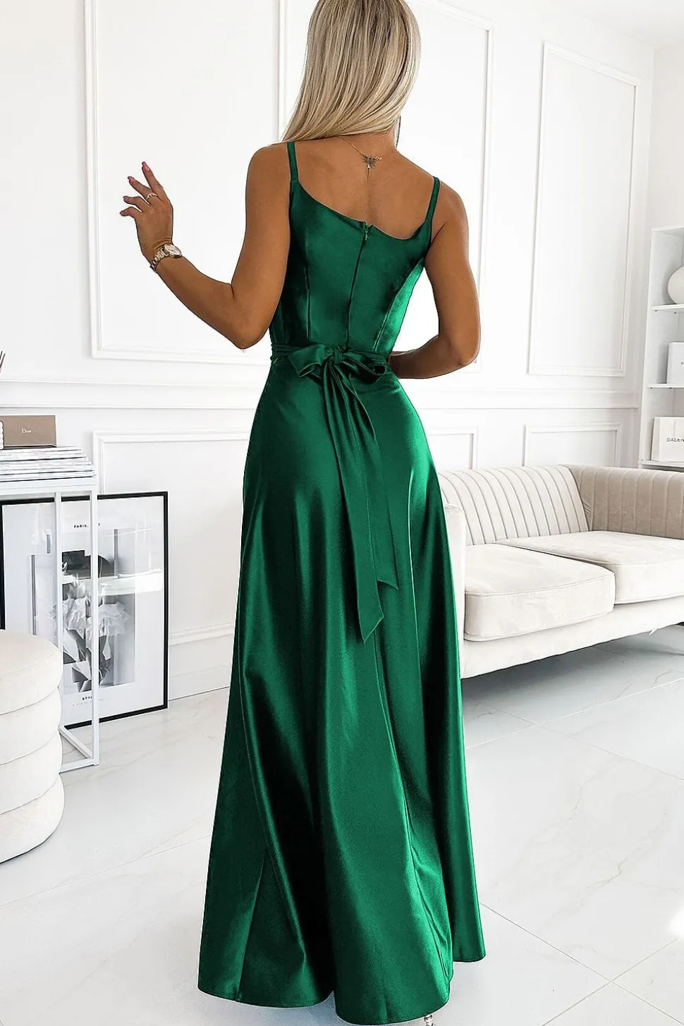 Robe de soirée chic longue fendue