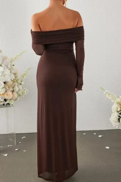 Robe de soirée chic longue moulante