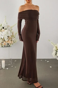Robe de soirée chic longue moulante
