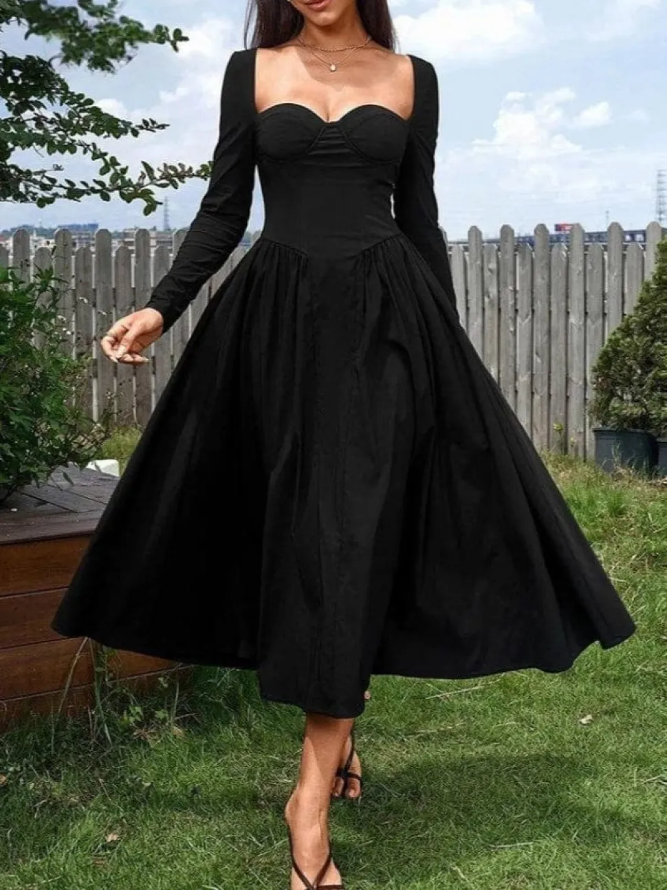 Robe de soirée chic midi princesse