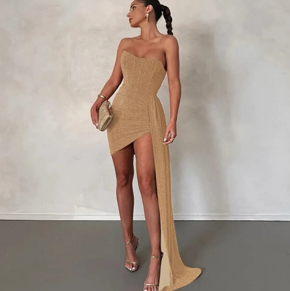 Robe de soirée chic épaules dénudées