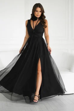 Robe de soirée chic sans manches