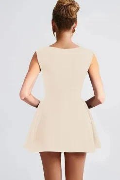 Robe de soirée courte chic évasée