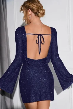 Robe de soirée courte sequin