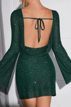 Robe de soirée courte sequin