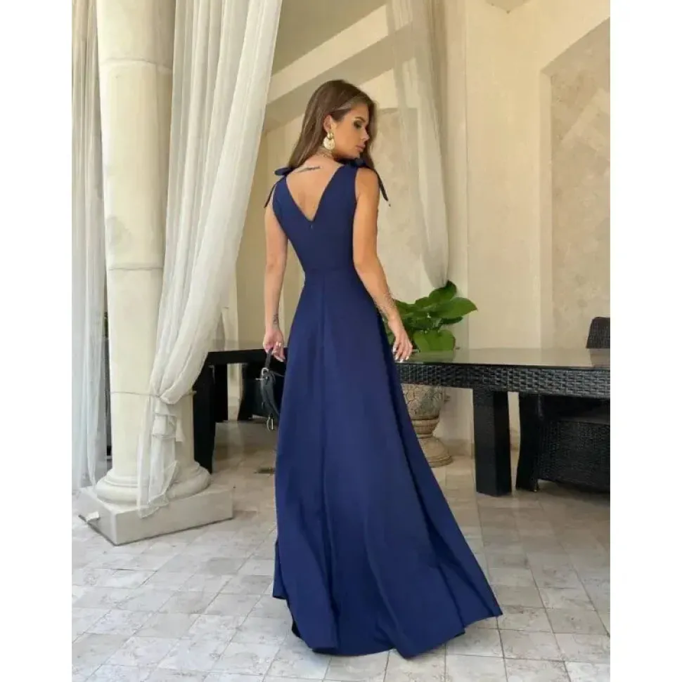Robe de soirée longue chic avec fente haute