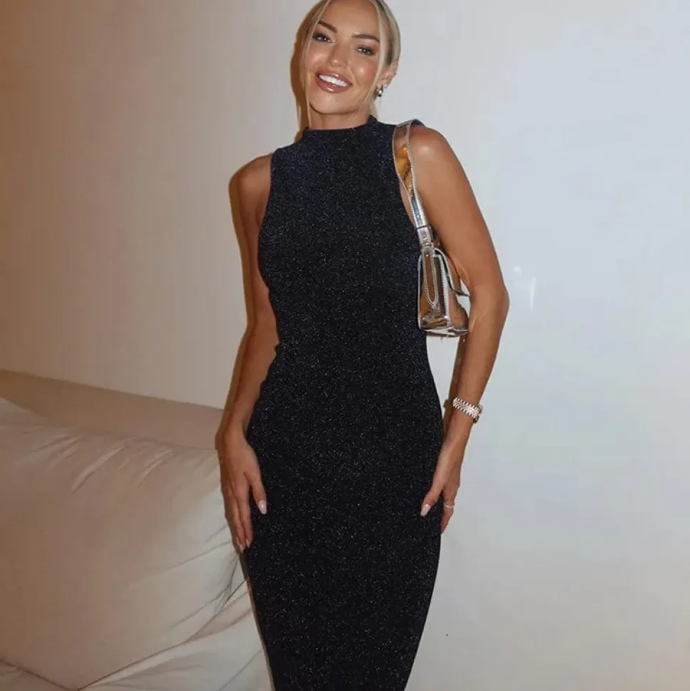 Robe de soirée longue chic sans manches