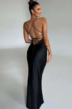 Robe de soirée longue dos nu