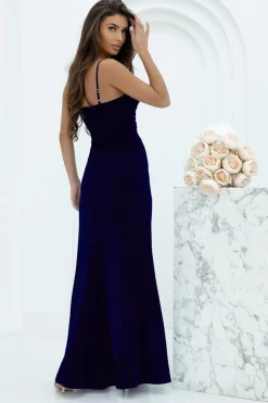 Robe de soirée longue fendue élégante